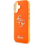 Guess IML 4G Script Metal Logo kryt pre iPhone 17, oranžový