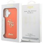 Guess IML 4G Script Metal Logo kryt pre iPhone 17, oranžový