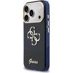 Guess IML 4G Script Metal Logo kryt pre iPhone 17 Pro, modrý