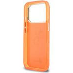 Guess IML 4G Script Metal Logo kryt pre iPhone 17 Pro, oranžový