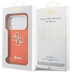 Guess IML 4G Script Metal Logo kryt pre iPhone 17 Pro, oranžový