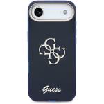 Guess IML 4G Script Metal Logo kryt pre iPhone Air, modrý
