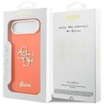 Guess IML 4G Script Metal Logo kryt pre iPhone Air, oranžový