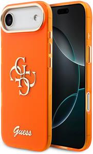 Guess IML 4G Script Metal Logo kryt pre iPhone Air, oranžový