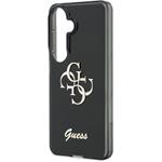 Guess IML 4G Script Metal Logo kryt pre Samsung Galaxy S26, čierny