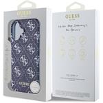 Guess IML Denim Effect MagSafe kryt pre iPhone 16, modrý