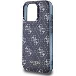 Guess IML Denim Effect MagSafe kryt pre iPhone 16 Pro Max, modrý