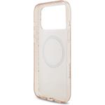 Guess IML Flowers Allover Strap MagSafe kryt pre iPhone 17 Pro Max, ružový