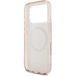 Guess IML Flowers Allover Strap MagSafe kryt pre iPhone 17 Pro, ružový