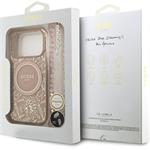Guess IML Flowers Allover Strap MagSafe kryt pre iPhone 17 Pro, ružový