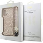 Guess IML Flowers Allover Strap MagSafe kryt pre iPhone 17, ružový