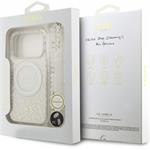 Guess IML Flowers Allover Strap MagSafe kryt pre iPhone 18 Pro, biely