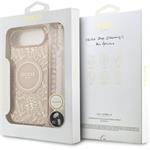 Guess IML Flowers Allover Strap MagSafe kryt pre iPhone Air, ružový