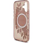 Guess IML Flowers Strap MagSafe kryt pre iPhone 17, ružový