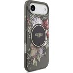Guess IML Flowers Strap MagSafe kryt pre iPhone Air, čierny