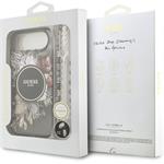 Guess IML Flowers Strap MagSafe kryt pre iPhone Air, čierny