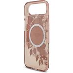 Guess IML Flowers Strap MagSafe kryt pre iPhone Air, ružový