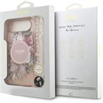 Guess IML Flowers Strap MagSafe kryt pre iPhone Air, ružový