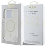 Guess IML Glitter Ring MagSafe kryt pre iPhone 16 Pro Max, transparentný