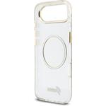 Guess IML Glitter Script Strap MagSafe kryt pre iPhone Air, transparentný