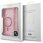 Guess IML Glitter Strap MagSafe kryt pre iPhone 16 Plus, ružový
