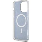 Guess IML Marble MagSafe kryt pre iPhone 13 Pro Max, čierny