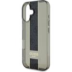 Guess IML Middle 4G Stripe kryt pre iPhone 16, čierny