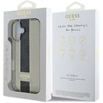 Guess IML Middle 4G Stripe kryt pre iPhone 16, čierny