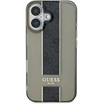 Guess IML Middle 4G Stripe kryt pre iPhone 16, čierny