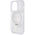 Guess IML Ring Stand Glitter MagSafe kryt pre iPhone 15 Pro Max, transparentný