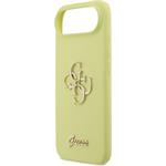 Guess Liquid Silicone 4G Metal Logo kryt pre iPhone Air, žltý