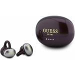 Guess Metallic Finish Classic Logo OWS, bezdrôtové slúchadlá, Burgundy