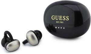 Guess Metallic Finish Classic Logo OWS, bezdrôtové slúchadlá, čierne