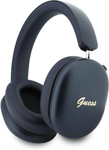 Guess Metallic Finish Gold Script Logo ENC, bezdrôtové slúchadlá, modré
