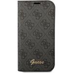 Guess PC/TPU 4G Metal Camera Outline Book puzdro pre iPhone 14 Pro, čierne