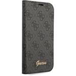 Guess PC/TPU 4G Metal Camera Outline Book puzdro pre iPhone 14 Pro, čierne