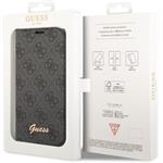 Guess PC/TPU 4G Metal Camera Outline Book puzdro pre iPhone 14 Pro, čierne