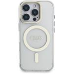 Guess PC/TPU Electroplated Stand Camera Frame kryt s vymeniteľným pozadím pre iPhone 16 Pro