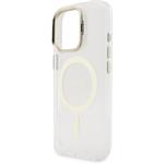 Guess PC/TPU Electroplated Stand Camera Frame kryt s vymeniteľným pozadím pre iPhone 16 Pro