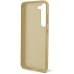 Guess PC/TPU Glitter Flakes Metal Logo kryt pre Samsung Galaxy S23, zlatý