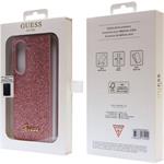 Guess PC/TPU Glitter Flakes Metal Logo kryt pre Samsung Galaxy Z Fold 5, ružový