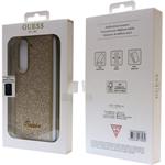 Guess PC/TPU Glitter Flakes Metal Logo kryt pre Samsung Galaxy Z Fold 5, zlatý