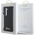 Guess PC/TPU Glitter Flakes Metal Logo kryt pre Samsung Galaxy Z Fold 6, čierny