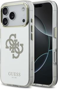 Guess PC/TPU Mirror 4G Glitter Logo MagSafe kryt pre iPhone 17 Pro, zlatý