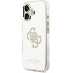 Guess PC/TPU Mirror 4G Glitter Logo MagSafe kryt pre iPhone 17, zlatý