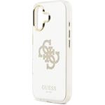 Guess PC/TPU Mirror 4G Glitter Logo MagSafe kryt pre iPhone 17, zlatý