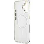 Guess PC/TPU Mirror 4G Glitter Logo MagSafe kryt pre iPhone 17, zlatý