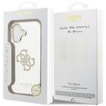 Guess PC/TPU Mirror 4G Glitter Logo MagSafe kryt pre iPhone 17, zlatý