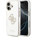 Guess PC/TPU Mirror 4G Glitter Logo MagSafe kryt pre iPhone 17, zlatý