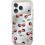 Guess PC/TPU Mirror Glitter Cherry MagSafe kryt pre iPhone 17 Pro